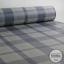 Ver imagem 4 de Papel de Parede Xadrez Mix - Azul