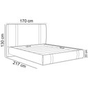 Ver imagem 5 de Cama Queen Flutuante com Cabeceira 160cm Astra S04 Couríssimo Bege - Lyam Decor