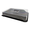 Ver imagem 2 de Kit 02 Porta Frios Organizador Geladeira Acrílico e Plástico Cor:preto