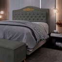 Ver imagem 2 de Cabeceira Cama Box Casal 140cm Imperial J02 Linho Grafite - Mpozenato