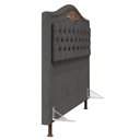 Ver imagem 6 de Cabeceira Cama Box Casal 140cm Imperial J02 Linho Grafite - Mpozenato