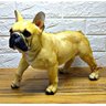 Figura Cão Cachorro Decorativo Buldogue Francês Estatueta - Marrom - 2
