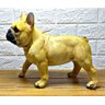 Figura Cão Cachorro Decorativo Buldogue Francês Estatueta - Marrom - 5