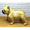 Figura Cão Cachorro Decorativo Buldogue Francês Estatueta - Marrom - 4