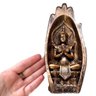 Estátua de Buda Hindu Palma da Mão Dourada 20cm - 3