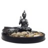 Altar de Buda com Jardim de Pedra e Castiçal Prateado - 3