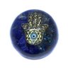 Orgonite Mão de Hamsá Sodalita e Ônix Limalha de Alumínio - 1