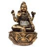 Fonte de Água Shiva com Flor de Lótus Dourado 28cm - 3