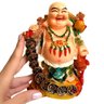 Estátua Buda Chinês Sorridente com Pote de Ouro 17cm - 3