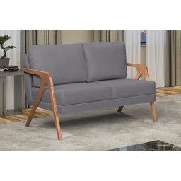 Kit 2 poltronas Mona Luxo e Namoradeira mona Cinza Escuro - 3