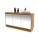 Ver imagem 1 de Aparador Sala BB2609 3PORTAS 160cm Amêndoa Tecnomobili