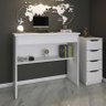 Mesa Computador com Gaveta Escrivaninha Branca Estudo Quarto Sala Home Office 70 Cm Ajl Store Mesa D - 2