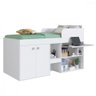 Cama Alta Multifuncional com Armário e Escrivaninha Monterey Cm096 Art In Móveis-branco - 1