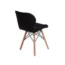 Ver imagem 5 de Kit Mesa Jantar Eiffel 120cm Preta + 2 Cadeiras Slim - Preta