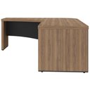 Ver imagem 5 de Mesa para Escritório em L Esquerdo 200x180cm Atria Executiva A02 Nogal Preto - Lyam Decor