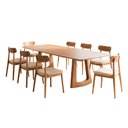 Ver imagem 1 de Mesa de Jantar Stallion com 8 Cadeiras Haras Linho Nude 220cm
