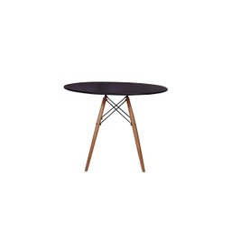 Kit Mesa Jantar Eiffel 90cm Preta + 4 Cadeiras Gomos - Amarela - 2