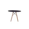 Kit Mesa Jantar Eiffel 90cm Preta + 4 Cadeiras Gomos - Amarela - 2