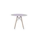 Ver imagem 2 de Kit Mesa Jantar Eiffel 80cm Branca + 2 Cadeiras Gomos - Amarela