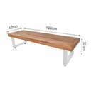 Ver imagem 6 de Conjunto Infantil Bernardo Industrial 120x70cm com 2 Bancos Industriais Base Branca