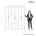 Ver mais imagens de Guarda Roupa Olímpia 6 Portas 2 Gavetas Estrutura em Mdp Albatroz Móveis