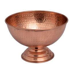 Champanheira Balde Gelo Cobre Puro Funda Com Pé Sem Alça 5 Metal Arte - 1