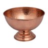 Champanheira Balde Gelo Cobre Puro Funda Com Pé Sem Alça 5 Metal Arte - 1