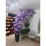 Arvore Flores de Cerejeira 2.0 Metros Curvada Realista Lilás - 1