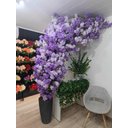 Ver imagem 3 de Arvore Flores de Cerejeira 2.0 Metros Curvada Realista Lilás