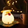 Luminaria Abajur Mesa Patinho Fofo Touch Muda Cor Recarregavel Usb Decoraçao Iluminaçao Quarto Sala  - 4