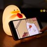 Luminaria Abajur Mesa Patinho Fofo Touch Muda Cor Recarregavel Usb Decoraçao Iluminaçao Quarto Sala  - 9