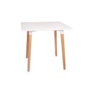 Ver imagem 2 de Kit Mesa Jantar Eiffel 80x80 Branca + 4 Cadeiras Gomos - Amarela