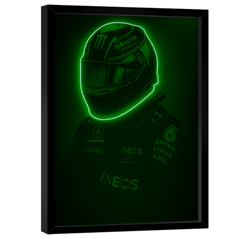 Quadro Decorativo Piloto Neon Verde