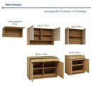 Ver imagem 6 de Cozinha Completa Modulada 5 Peças 9 Portas 3 Gavetas com Rodapé 100% MDF Simone Mendes Marrom/Carvalho/Greige
