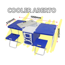 Ver imagem 4 de Caixa Térmica 32 Lts 3 em 1 e 5 em 1 com Mesa e Cadeira Praia Camping