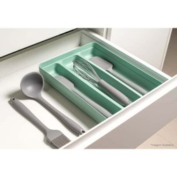 Organizador Suporte Multiuso De Gavetas Logic Para Talheres Chumbo - 4