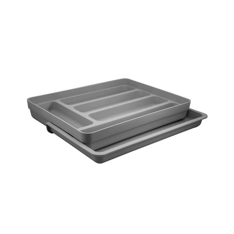 Organizador Suporte Porta Talheres Extensível Cozinha Gaveta Chumbo