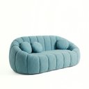 Ver imagem 2 de Sofá Curvo Orgânico Confortável Concha Bouclê - Montanari's Decor