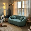 Ver imagem 1 de Sofá Curvo Orgânico Confortável Concha Bouclê - Montanari's Decor