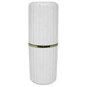 Ver imagem 1 de Porta Escovas de Dente Creme Dental Groove Acessório Lavabo Branco Fechado