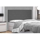 Ver imagem 2 de Cabeceira Painel Tânia Para Cama Box King 195 cm Suede - D’Rossi - Cinza