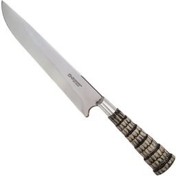 Faca Artesanal Churrasco 8" Inox Cabo Rabo Tatu com Bainha - 2 Faca Artesanal Churrasco 8" Inox Cabo Rabo Tatu com Bainha - 2