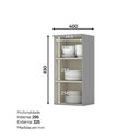 Ver imagem 2 de Armário Aéreo Modulado Emily Henn para Cozinha