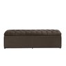 Calçadeira Baú Imperatriz 138 cm Suede Marrom - 1