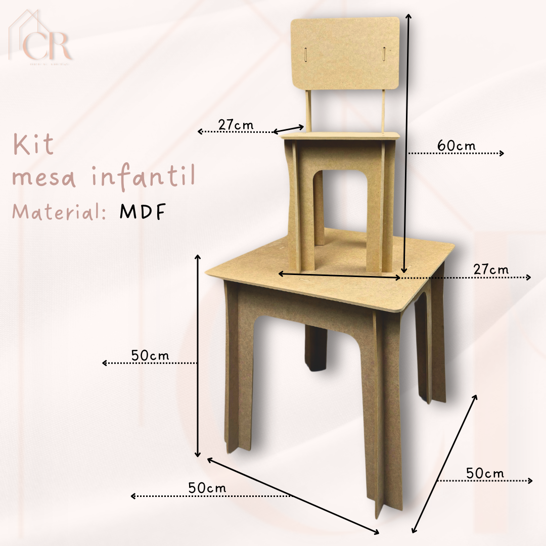 Mesa Didática Infantil - com Cadeira - 5