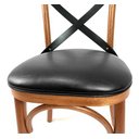 Ver imagem 3 de 4 Cadeira Madeira Sala de Jantar Cozinha Gourmet Luxo Preta
