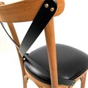 Ver imagem 2 de 4 Cadeira Madeira Sala de Jantar Cozinha Gourmet Luxo Preta