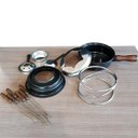 Ver imagem 3 de Conjunto Aparelho de Fondue Jogo 12 Peças Panela Esmaltada