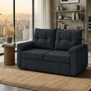 Ver imagem 6 de Sofá Cama 2 Lugares Casal 1,60 Mts Loft Tiffany Matrix Cor:loft Carbono Chumbo