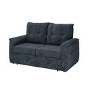 Ver imagem 3 de Sofá Cama 2 Lugares Casal 1,60 Mts Loft Tiffany Matrix Cor:loft Carbono Chumbo